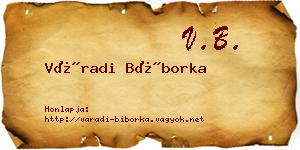 Váradi Bíborka névjegykártya