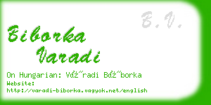 biborka varadi business card